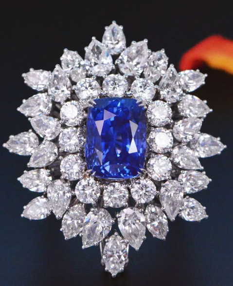 Diamond ring Blue Sapphire Ring